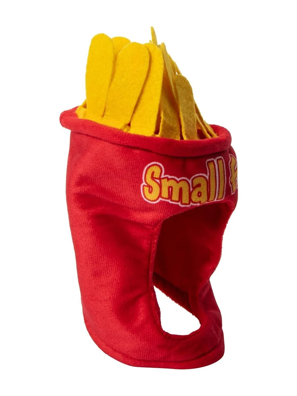 French Fry Hood Pet Costume - Red and Yellow-M/L